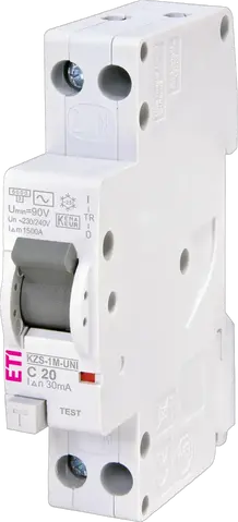KZS-1M-UNI 1p+N AC C20/0.03