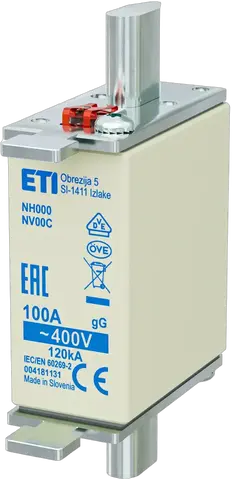 NH000 gG 100A/400V korr.